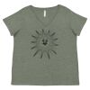 Curvy Collection Women's Fine Jersey V-Neck Tee Thumbnail