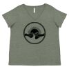 Curvy Collection Women's Fine Jersey V-Neck Tee Thumbnail