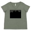 Curvy Collection Women's Fine Jersey V-Neck Tee Thumbnail