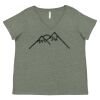 Curvy Collection Women's Fine Jersey V-Neck Tee Thumbnail
