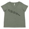 Curvy Collection Women's Fine Jersey V-Neck Tee Thumbnail