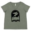 Curvy Collection Women's Fine Jersey V-Neck Tee Thumbnail