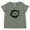 Curvy Collection Women's Fine Jersey V-Neck Tee Thumbnail