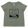 Curvy Collection Women's Fine Jersey V-Neck Tee Thumbnail