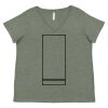 Curvy Collection Women's Fine Jersey V-Neck Tee Thumbnail