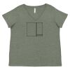 Curvy Collection Women's Fine Jersey V-Neck Tee Thumbnail