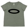 Curvy Collection Women's Fine Jersey V-Neck Tee Thumbnail
