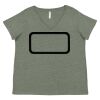 Curvy Collection Women's Fine Jersey V-Neck Tee Thumbnail