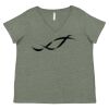 Curvy Collection Women's Fine Jersey V-Neck Tee Thumbnail