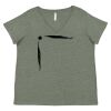 Curvy Collection Women's Fine Jersey V-Neck Tee Thumbnail