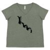 Curvy Collection Women's Fine Jersey V-Neck Tee Thumbnail