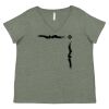 Curvy Collection Women's Fine Jersey V-Neck Tee Thumbnail
