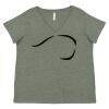 Curvy Collection Women's Fine Jersey V-Neck Tee Thumbnail
