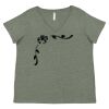 Curvy Collection Women's Fine Jersey V-Neck Tee Thumbnail