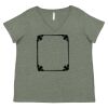 Curvy Collection Women's Fine Jersey V-Neck Tee Thumbnail