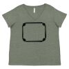 Curvy Collection Women's Fine Jersey V-Neck Tee Thumbnail