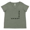 Curvy Collection Women's Fine Jersey V-Neck Tee Thumbnail