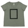 Curvy Collection Women's Fine Jersey V-Neck Tee Thumbnail