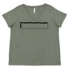 Curvy Collection Women's Fine Jersey V-Neck Tee Thumbnail