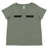 Curvy Collection Women's Fine Jersey V-Neck Tee Thumbnail