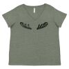 Curvy Collection Women's Fine Jersey V-Neck Tee Thumbnail