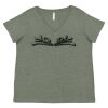 Curvy Collection Women's Fine Jersey V-Neck Tee Thumbnail
