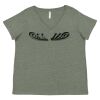 Curvy Collection Women's Fine Jersey V-Neck Tee Thumbnail