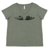 Curvy Collection Women's Fine Jersey V-Neck Tee Thumbnail