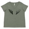 Curvy Collection Women's Fine Jersey V-Neck Tee Thumbnail