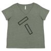 Curvy Collection Women's Fine Jersey V-Neck Tee Thumbnail