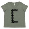 Curvy Collection Women's Fine Jersey V-Neck Tee Thumbnail