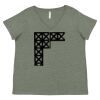 Curvy Collection Women's Fine Jersey V-Neck Tee Thumbnail