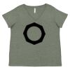 Curvy Collection Women's Fine Jersey V-Neck Tee Thumbnail