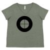 Curvy Collection Women's Fine Jersey V-Neck Tee Thumbnail