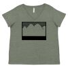 Curvy Collection Women's Fine Jersey V-Neck Tee Thumbnail