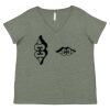 Curvy Collection Women's Fine Jersey V-Neck Tee Thumbnail