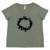 Curvy Collection Women's Fine Jersey V-Neck Tee Thumbnail