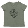 Curvy Collection Women's Fine Jersey V-Neck Tee Thumbnail