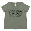 Curvy Collection Women's Fine Jersey V-Neck Tee Thumbnail