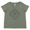 Curvy Collection Women's Fine Jersey V-Neck Tee Thumbnail