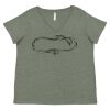 Curvy Collection Women's Fine Jersey V-Neck Tee Thumbnail