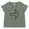 Curvy Collection Women's Fine Jersey V-Neck Tee Thumbnail