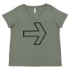 Curvy Collection Women's Fine Jersey V-Neck Tee Thumbnail