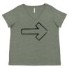Curvy Collection Women's Fine Jersey V-Neck Tee Thumbnail