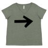 Curvy Collection Women's Fine Jersey V-Neck Tee Thumbnail