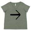 Curvy Collection Women's Fine Jersey V-Neck Tee Thumbnail