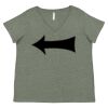 Curvy Collection Women's Fine Jersey V-Neck Tee Thumbnail