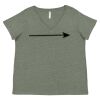 Curvy Collection Women's Fine Jersey V-Neck Tee Thumbnail