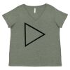 Curvy Collection Women's Fine Jersey V-Neck Tee Thumbnail