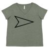 Curvy Collection Women's Fine Jersey V-Neck Tee Thumbnail